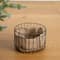 Nearly Natural; Nearly Natural 3ft. Pre-Lit Artificial Pine Christmas Tree in Jute Wire Planter, Warm White LED lights; Category:Christmas Tabletop & Accent Trees; Image:8